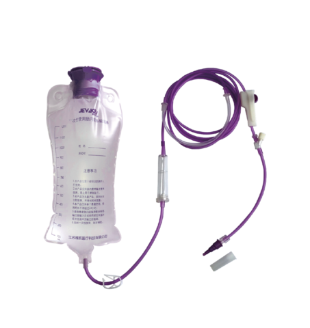 Single-Use-Purple-Enteral-Nutrition-Feeding-Bag-Sets-with-CE-and-FSC-DEHP-free