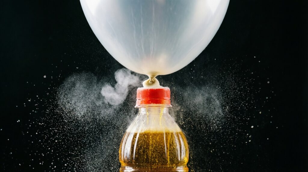 Газовые реакции в бутылке: как