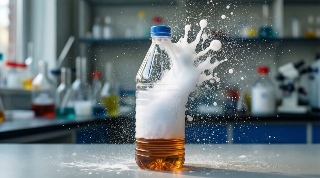 Газовые реакции в бутылке: как