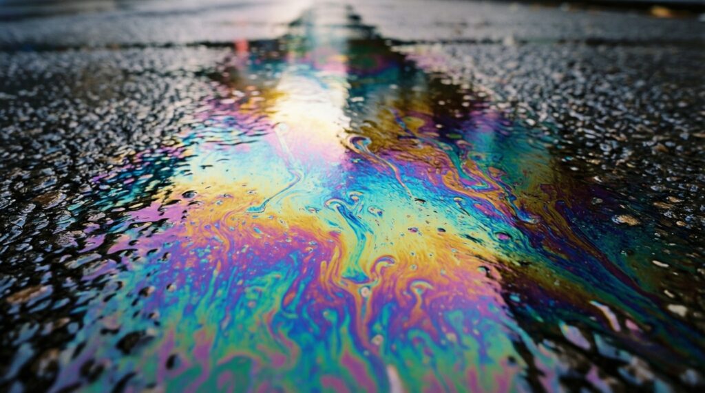 Увлекательная химия в природе: почему листья меняют цвет и откуда берется радуга в масляной пленке - иллюстрация