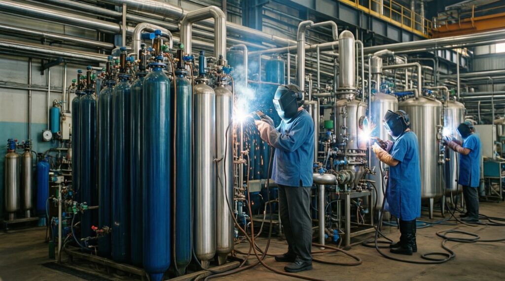 Газы вокруг нас: интересные свойства кислорода, азота, CO₂ и водорода - иллюстрация