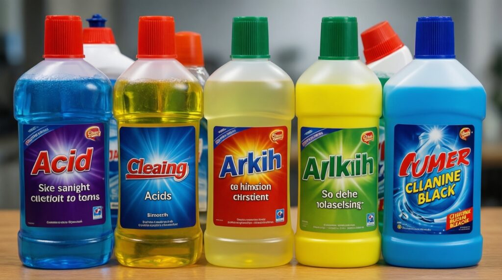 Кислоты и щёлочи в быту: где встречаются и как безопасно с ними обращаться - иллюстрация